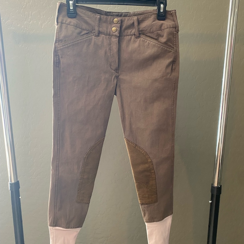 TuffRider Sierra Bamboo Knee Patch Breeches - Chocolate